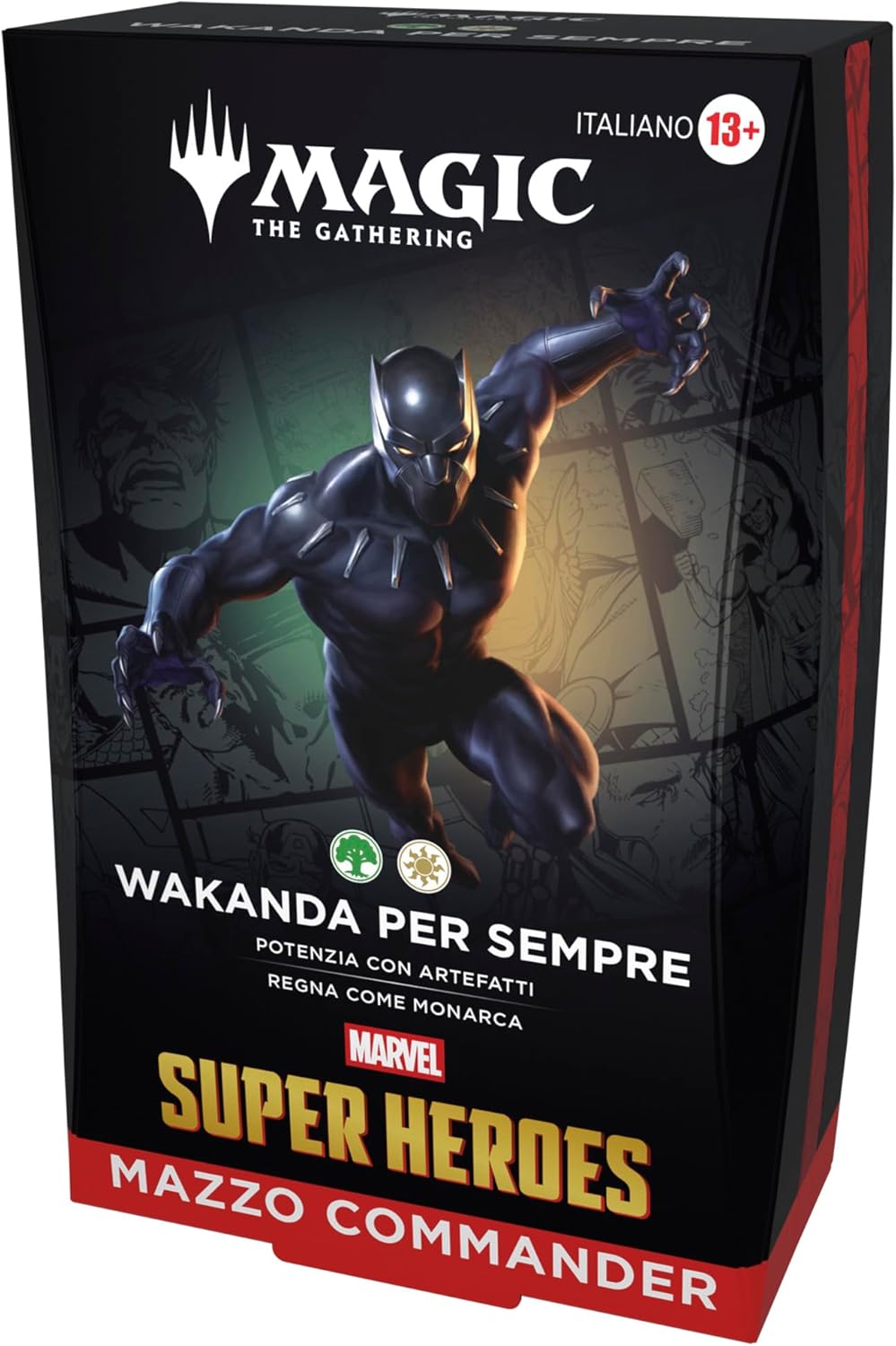 Mazzo Commander di Magic: The Gathering - Marvel Super Heroes - Wakanda per Sempre (Versione Italiana)