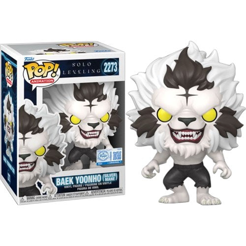 FUNKO POP Animation: Solo Leveling - 2273 Beak Yoonho (Silver Mane) (Exclusive) 9cm