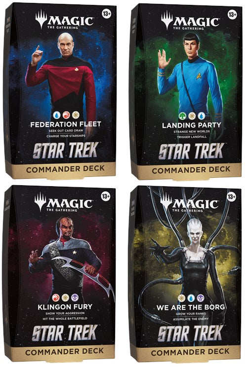 Magic: The Gathering - Star Trek Commander Decks Display (4 mazzi) - ENG