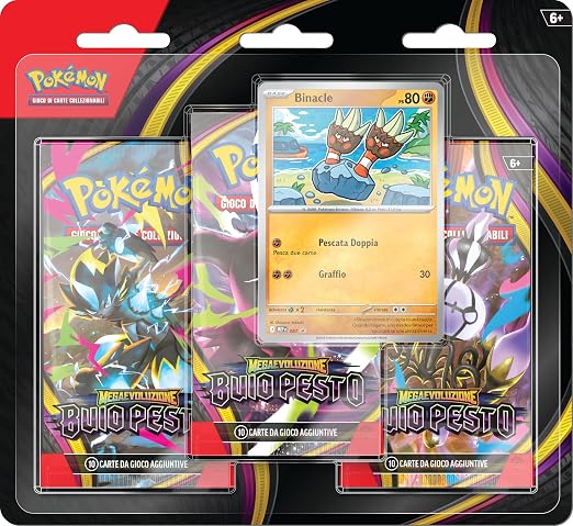 Pokémon: confezione da tre buste dell’espansione Megaevoluzione