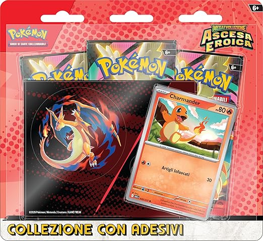 Pokémon: collezione con adesivi dell’espansione Scarlatto e Violetto - Ascesa Eroica del GCC Pokémon
