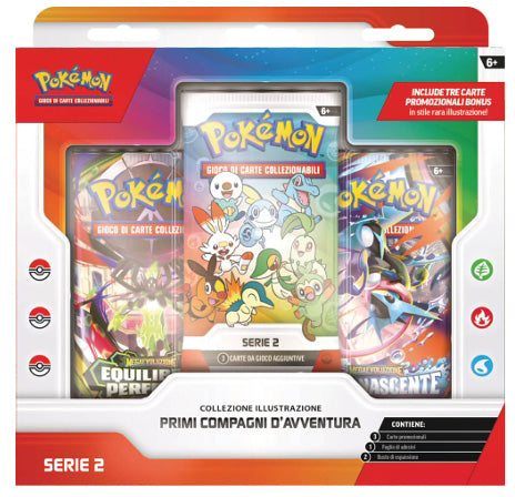 Carte Pokemon Collezione Illustrazione Primi Compagni d'Avventura - Serie 2
