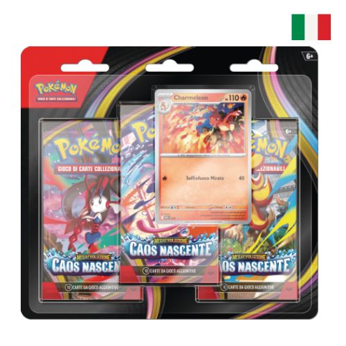 POKEMON - M4 Caos Nascente - Blister 3 Bustine + 1 Card - ITA
