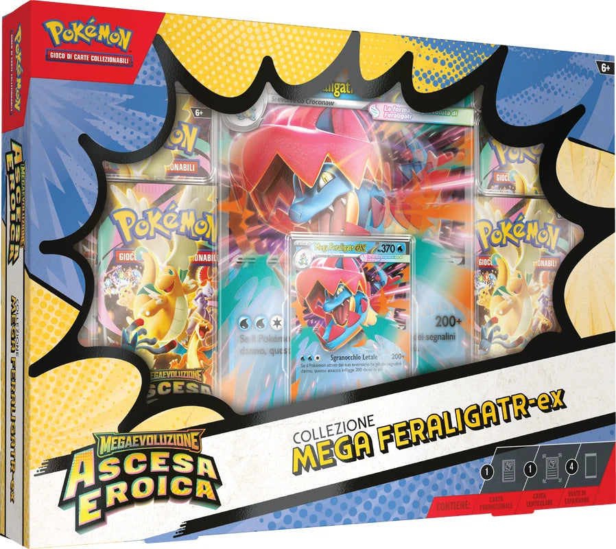 Collezione Mega Feraligatr-ex - Pokémon TCG: Ascesa Eroica