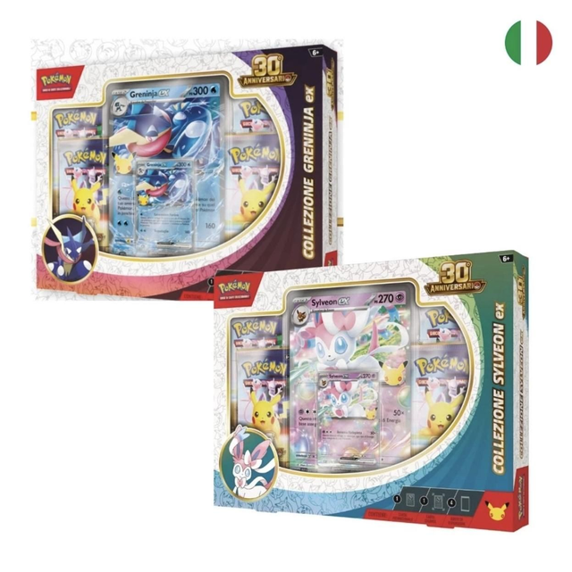 Pokémon 30th Collezione Sylveon-Ex , Greninja-Ex ITA.
