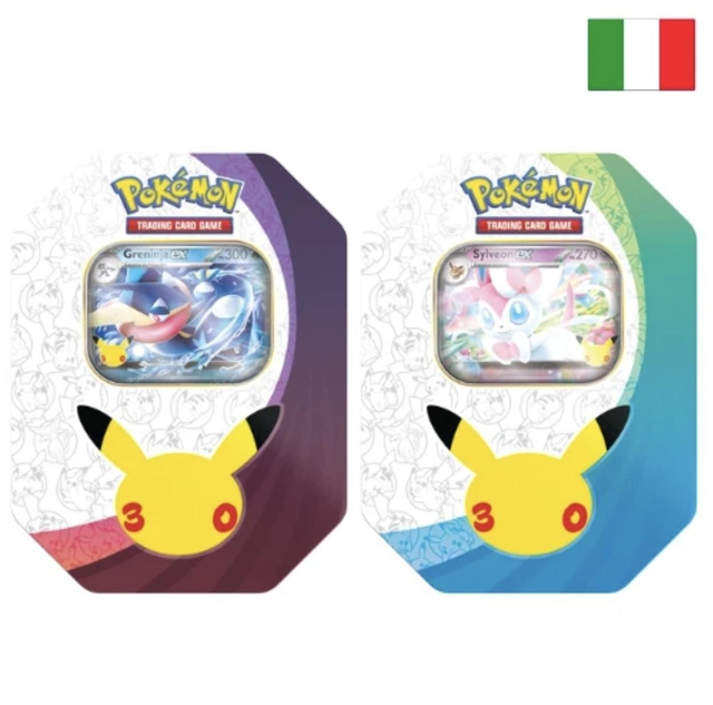 Pokémon 30th Tin Collezione Sylveon-Ex & Greninja-Ex