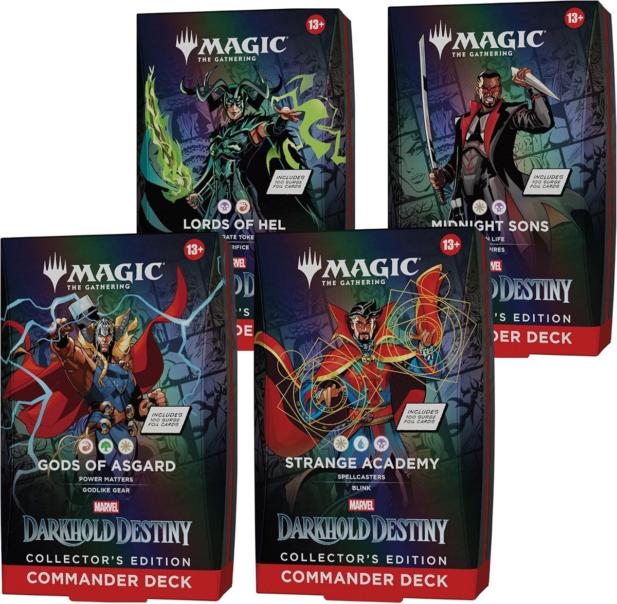 Magic: The Gathering - Marvel Darkhold Destiny Collector's Commander Display (4 mazzi) - ENG