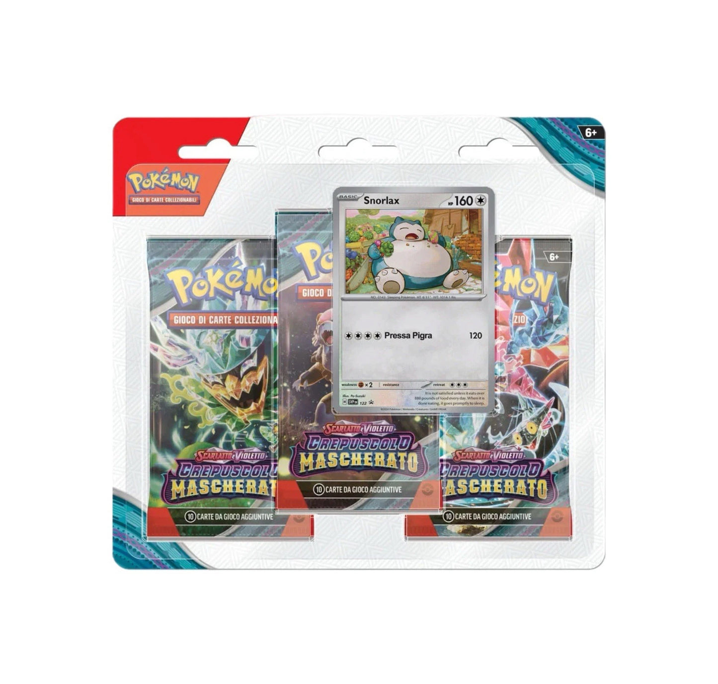 POKEMON - Blister 3 Bustine + 1 Card Crepuscolo Mascherato - ITA