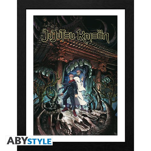 ABYSTYLE JUJUTSU KAISEN - Poster Incorniciato: "Itadori & Sukuna" (30x40)