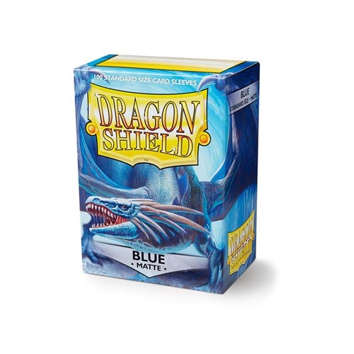DRAGON SHIELD Standard Sleeves - Matte Blue (100 Sleeves)