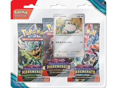 POKEMON - Blister 3 Bustine + 1 Card Crepuscolo Mascherato - ITA