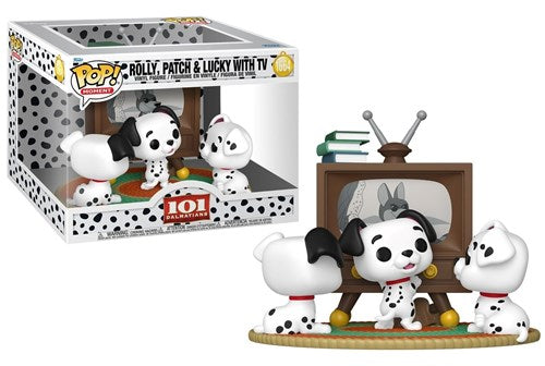 FUNKO POP Moment Disney: 101 Dalmatians - Rolly Patch & Lucky With Tv