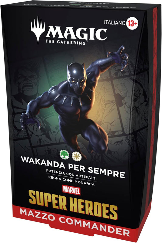 Mazzo Commander di Magic: The Gathering - Marvel Super Heroes - Wakanda per Sempre (Versione Italiana)