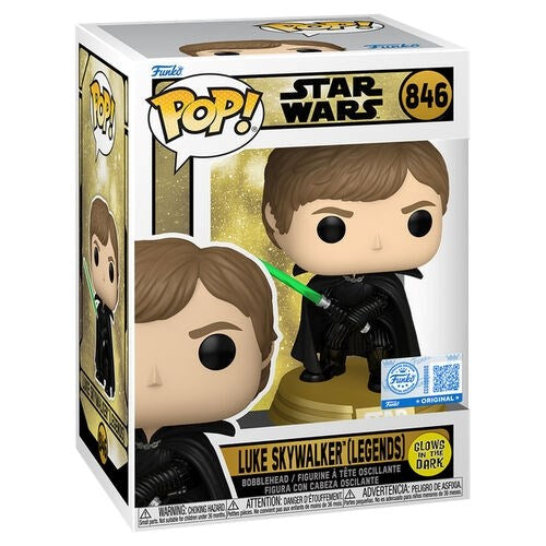 FUNKO POP Star Wars - 846 Luke Skywalker (Legends) (Glows in The Dark) (Exclusive) 9cm
