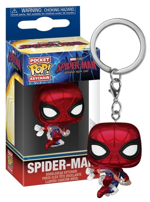 FUNKO POP Keychain Marvel: Spiderman Brand New Day - Spider-Man (MT)