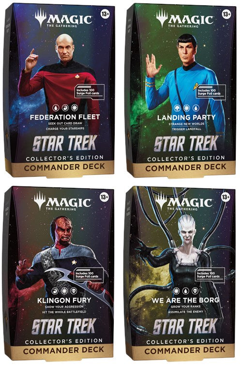 Magic: The Gathering - Star Trek Collector's Commander Display (4 mazzi) - ENG