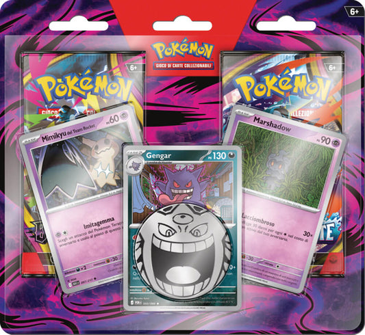 POKEMON Blister 2 Buste Gengar, Marshadow e Mimikyu - ITA