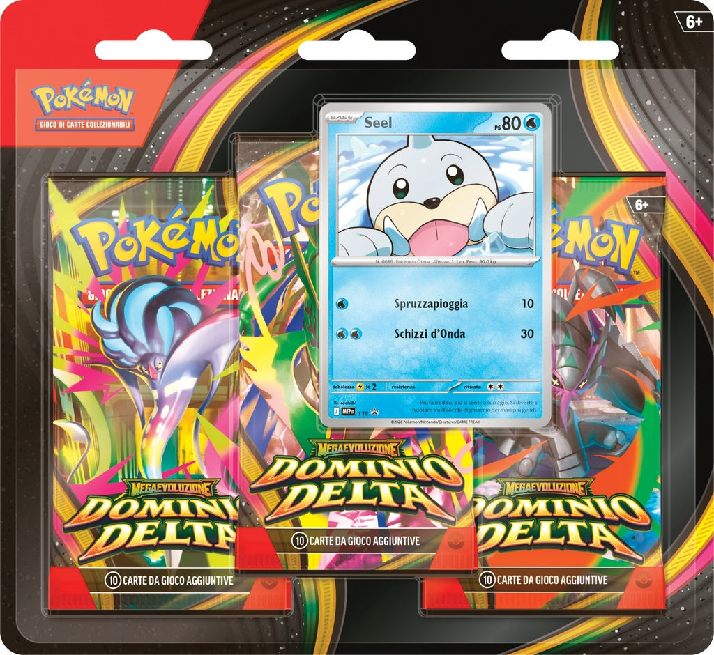 Pokemon Blister 3 Buste Dominio Delta ITA