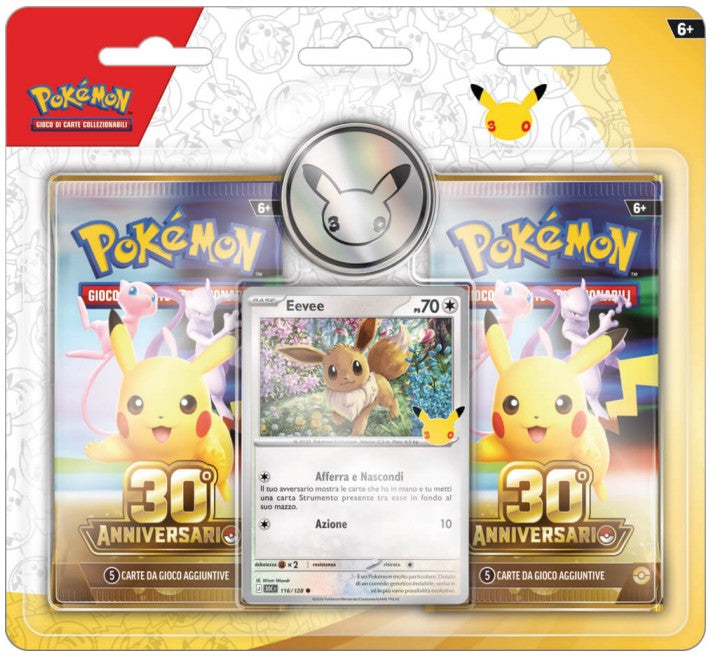 Carte Pokemon 30th - Blister 2 Bustine (IT