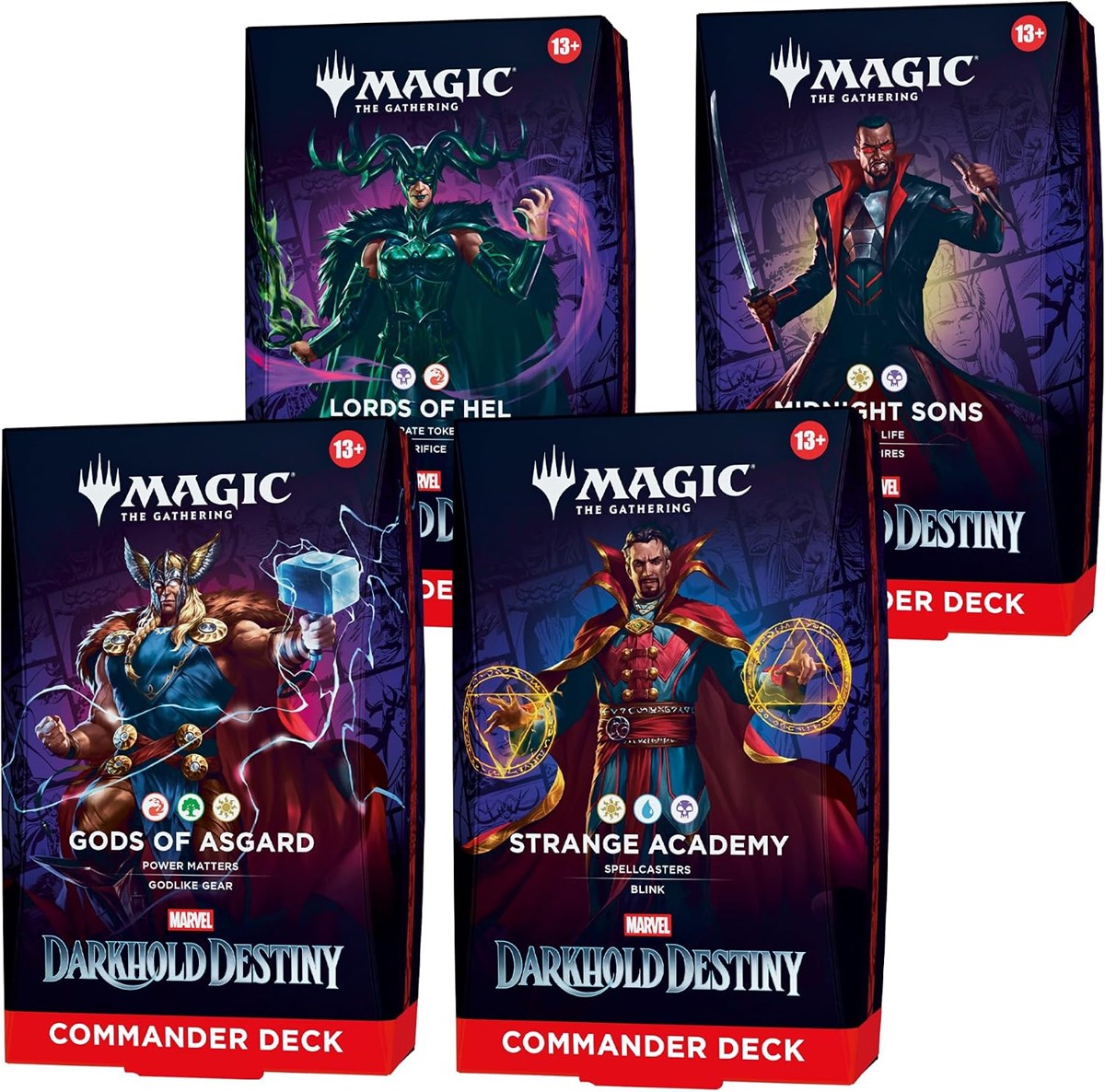 Magic: The Gathering - Marvel Darkhold Destiny Commander Decks Display (4 mazzi) - ENG (possibile allocazione) 🇬🇧